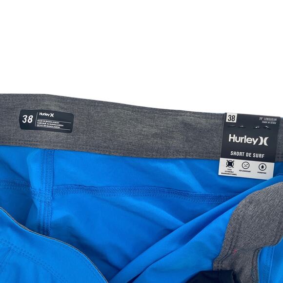 Hurley X Men's Blue Corded Waist Boardshorts De Surf Waist 38 - Picture 5 of 9